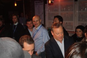 Jack Tretton, head of Sony's U.S. games division, signs the first box.