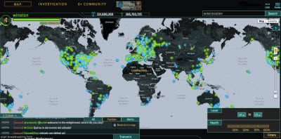 Ingress world map
