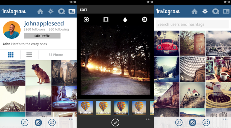 Instagram Windows Phone