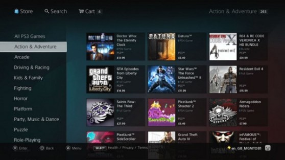 PlayStation Store (on PS3)