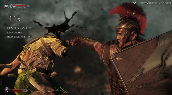 Ryse is a very bloody game.