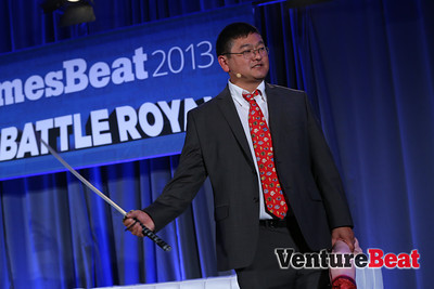 At GamesBeat 2013, Dean Takahashi threatened the audience to get back on time after the break ... or else. 
