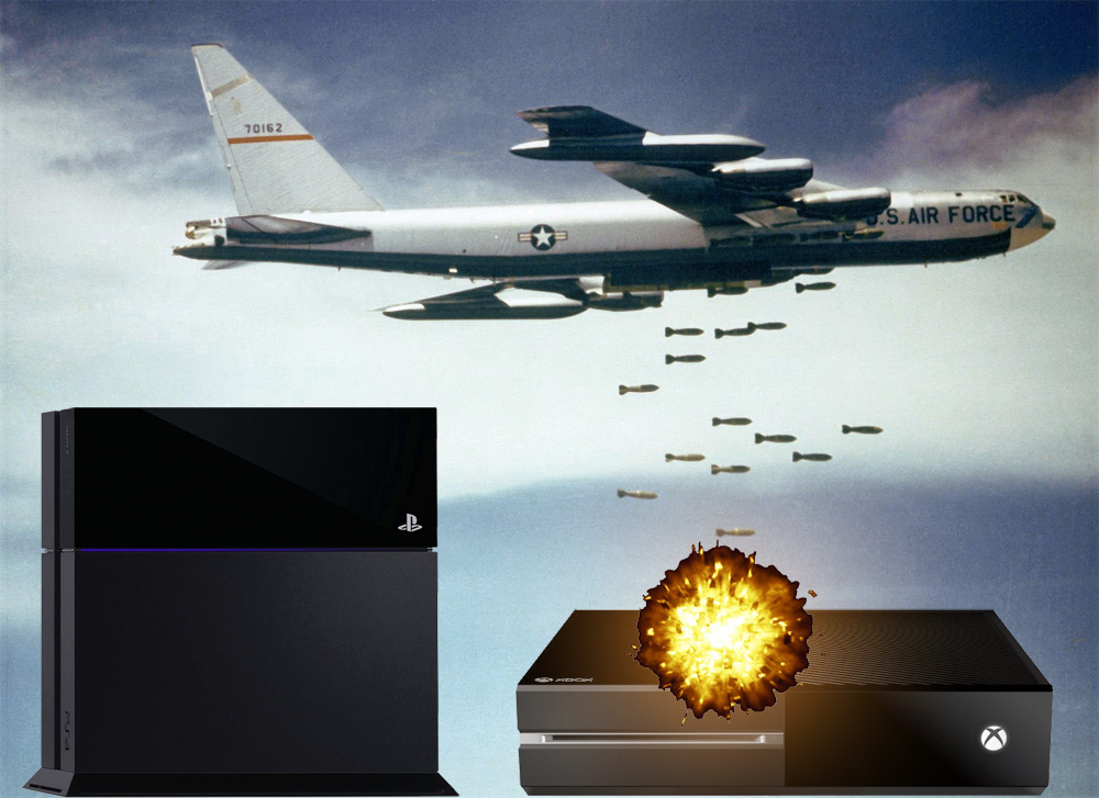 The Xbox One gets bombed