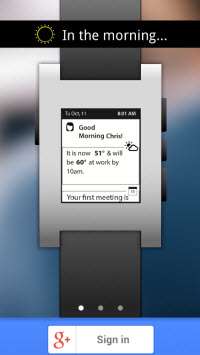 Awear can deliver the information that you need when you need it on a wearable device like a Pebble smartwatch.