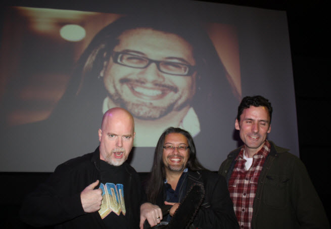 Doom co-creators Tom Hall, John Romero, and Dave Taylor.