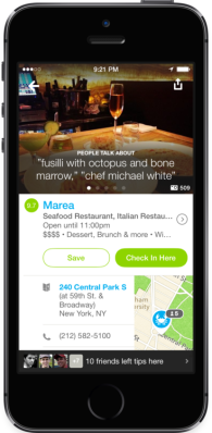 foursquare ios7