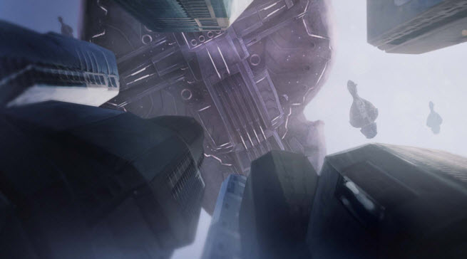 Halo: Spartan Assault cinematic landing.