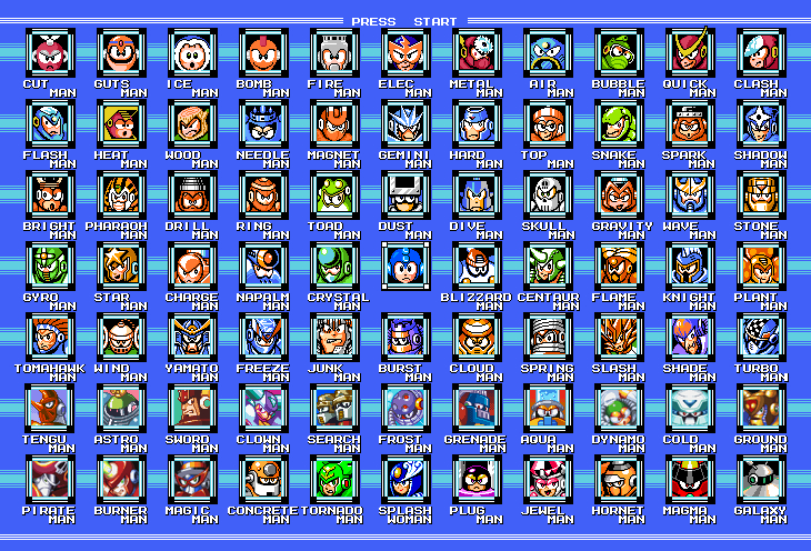 Mega Man 1-9 Bosses