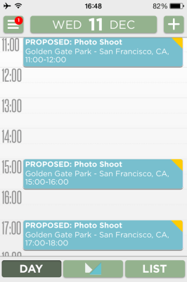 Mynd blocks out proposed event times in your calendar — no more overbooking!