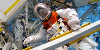 Watch NASA test its new 'pumpkin' spacesuit in underwater lab