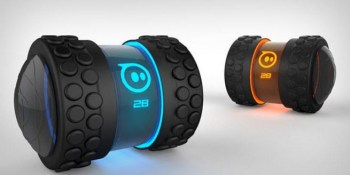 Orbotix rolls out its next robotic toy: the Sphero 2B, which resembles a rolling dumbbell