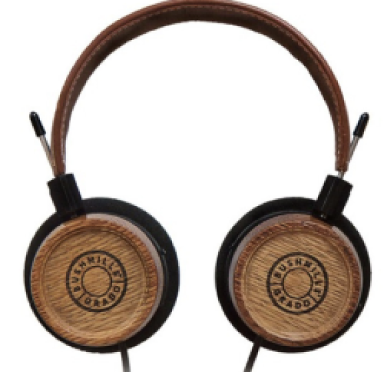 Whiskey wood + high quality sound engineering = blissful productivity.