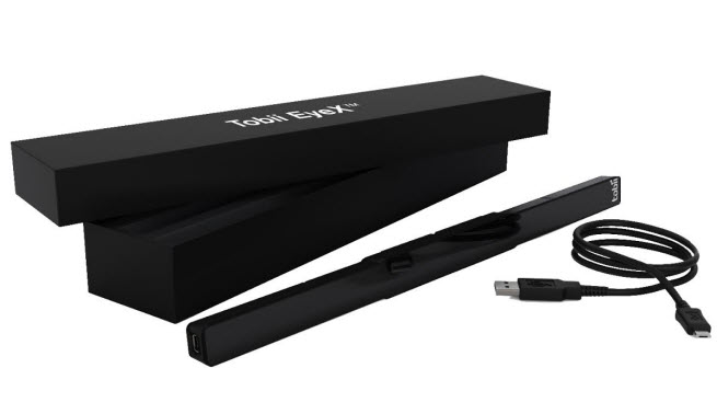 Tobii EyeX Controller in its current form (Not the final game product).