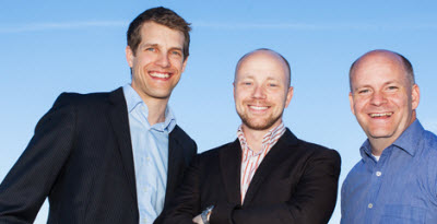 Tobii founders Mårten Skogö, John Elvesjö, and Henrik Eskilsson.
