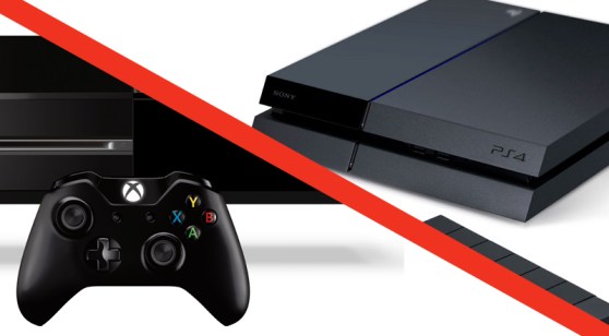 The Microsoft Xbox One and the Sony PlayStation 4.
