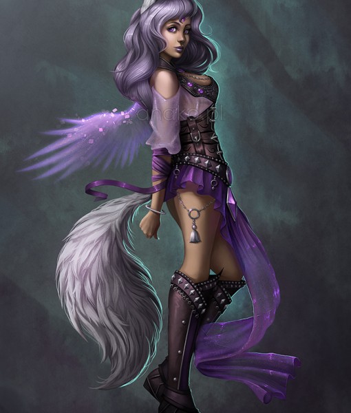 Full body digital painting, by Anako.