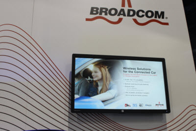 Broadcom chips bring the internet to cars.