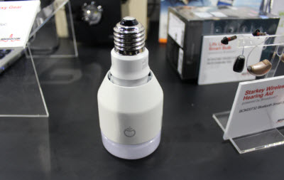 Broadcom chips power a connected light bulb.