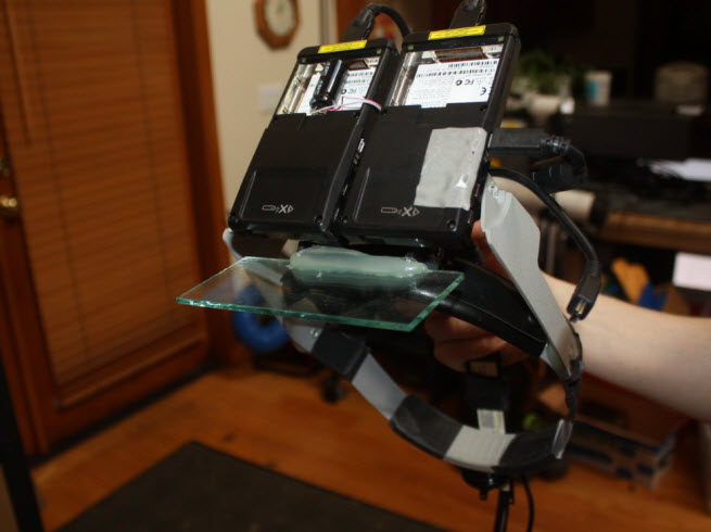 The first CastAR prototype created by Jeri Ellsworth while at Valve