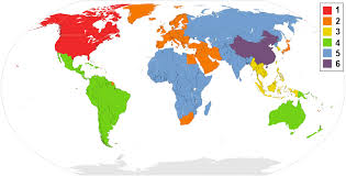 dvd region map
