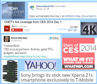 Samples of popular CES coverage.