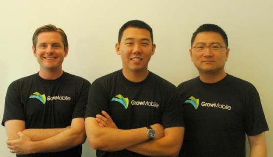 A.J. Yeakel, Brendan Lyall, and Minglei Xu of Grow Mobile.