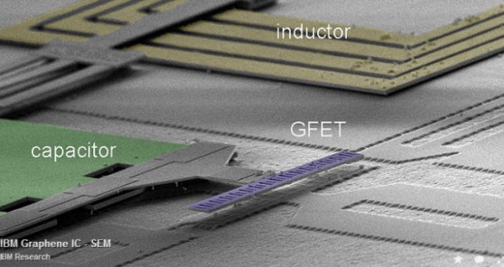 IBM graphene chip up close