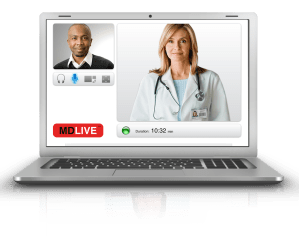 The MDLive user interface 