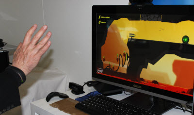 Intel produced the Hoplites gesture game demo.
