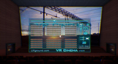 Oculus VR Cinema demo 