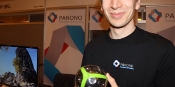 Panono can stitch 36 still pictures taken from a ball in mid-air into a 360-degree image