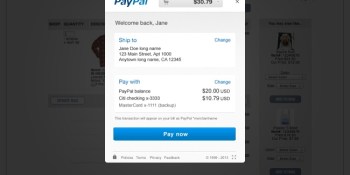 PayPal gets simpler: lets you pay without leaving merchant sites