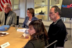 Nancy Pelosi at the roundtable