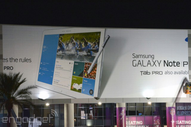 A Samsung ad on the South Hall of the Las Vegas Convention Center.