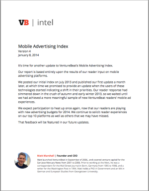 VB Mobile Ad index