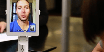 This telepresence robot is missing legs and wheels — on purpose