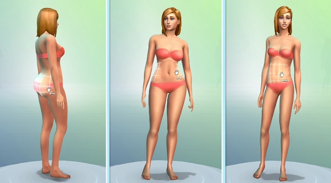 The Sims 4 female body shape