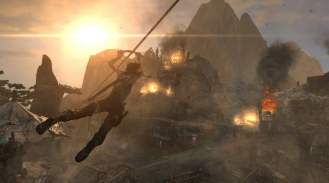 Tomb Raider: Definitive Edition takes advantage of the next-generation consoles' 3D capabilities.