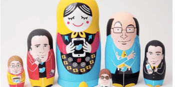 Twitter founder nesting dolls show how one CEO led to another