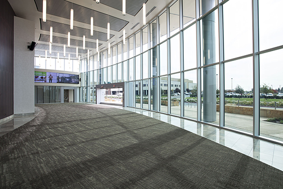 View glass at the Clovis Community Medical Center in Clovis, CA.