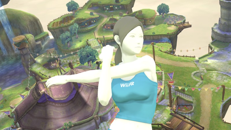 Wii Fit trainer preparing to kick some patent-troll ass. 