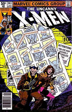 The original cover of X-Men #141.