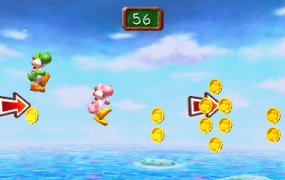 Yoshi's New Island coin grab