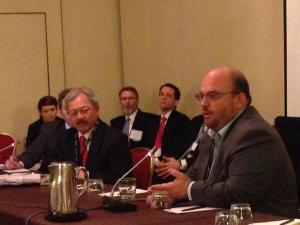 Marc Roth addressing city mayors in D.C.