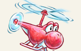Yoshi's New Island helicopter concept