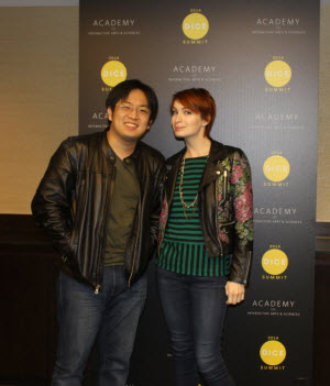 Felicia Day and Freddie Wong in Vegas at Dice