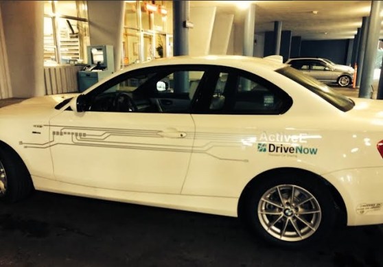 A DriveNow car at the San Francisco facility.