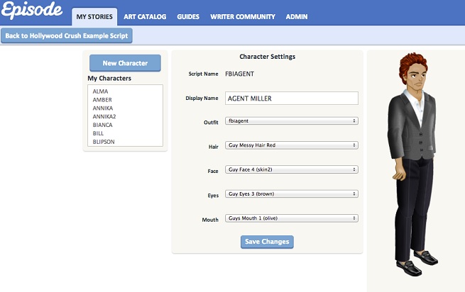 Episode writer portal