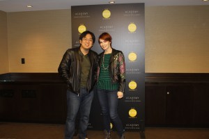 Freddie Wong and Felicia Day at an interview with GamesBeat.