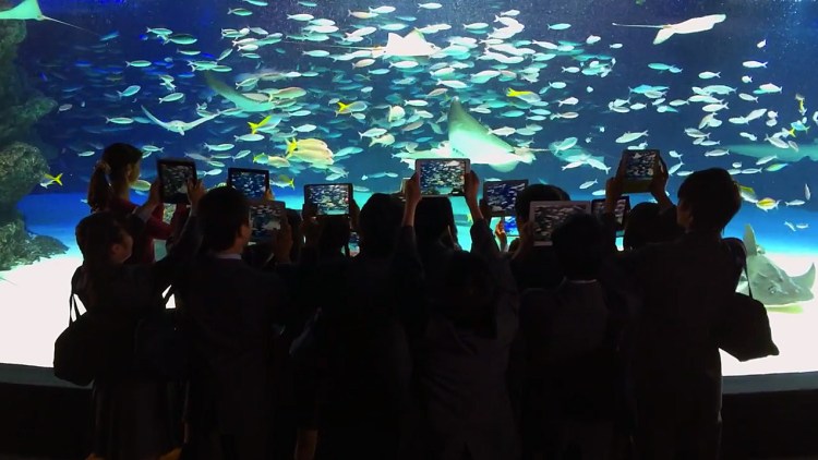 A still from Apple's new advertisement.